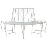 vidaXL Baumbank 160 x 80 x 89 cm Antik Weiß