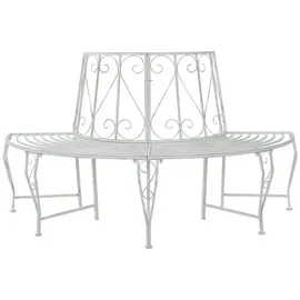 vidaXL Baumbank 160 x 80 x 89 cm Antik Weiß