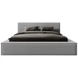 FEDVE Polsterbett Dunkelgrau, Textil, 140x200 cm, Schlafzimmer, Betten