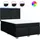 vidaXL Boxspringbett 140 x 200 cm Schwarz