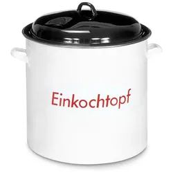 Krüger Einkochtopf emailliert mit Metalldeckel 28 Lieter 35cm