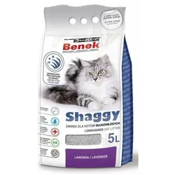BENEK Shaggy Lavendel Streu für langhaarige Katzen 5L x 2 ( 10L )