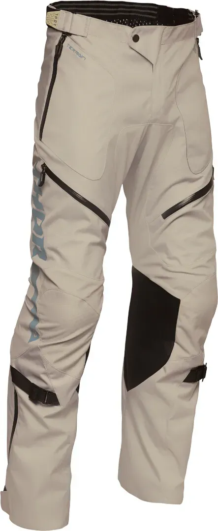 Thor Terrain OTB waterdichte motorcross textiel broek, beige, 48 Voorman