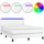 vidaXL Boxspringbett mit Matratze & LED Weiß 140x200 cm Kunstleder