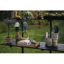 Juliana Halls Klappbares Lamellenregal 146 cm x 21,8 cm Schwarz