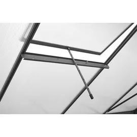 Konifera Genova Gewächshaus pulverbeschichtet Grau HKP 6 mm 5,56 m2