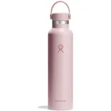 Hydro Flask - Standard Mouth Trinkflasche 709ml (24oz) - Isolierte Wasserflasche aus Edelstahl - Sportflasche mit auslaufsicherem Flex Deckel & Gurt - Thermoflasche Spülmaschinenfest - Trillium