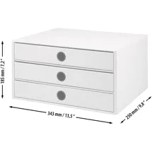 RÖSSLER Schubladenbox Stone A4 1-tlg. grau