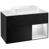 Villeroy & Boch Waschtischunterschrank 100 x 60,3 x 50,1 cm Schwarz Matt