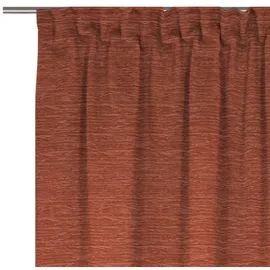 Wirth Vorhang WIRTH "Trondheim B", braun (rost), B:132cm H:155cm, Chenille, Polyacryl, Gardinen, nach Maß