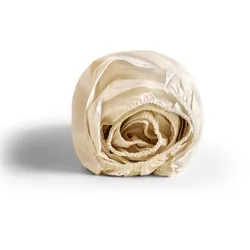 Baumwolle Spannbettlaken - 100x200 cm / Creme / Perkal