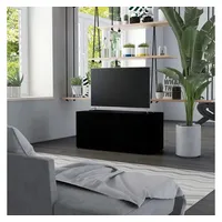 Furnicato TV-Schrank Schwarz 80x34x36 cm Holzwerkstoff