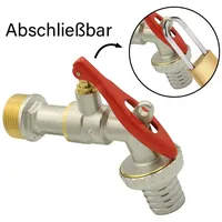 Stabilo-sanitär Messing Kugelauslaufhahn 1` Absperrbar