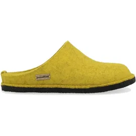 HAFLINGER Damen Herren Hausschuhe Pantoffeln Filz Flair Soft 311010, Größe:39 EU, Farbe:Gelb - 39