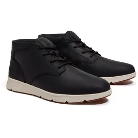 Timberland Mens Mid Lace Up Sneaker blk full grain 9.5