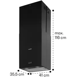 Klarstein Structura Inselhaube 41 cm schwarz