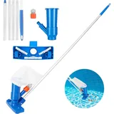 Poolsauger, Pool-jet-sauger Mit 5-teiligem Saugrohr, Tragbares Reinigungszubehör Für Spa, Teich, Schwimmbad, Springbrunnen