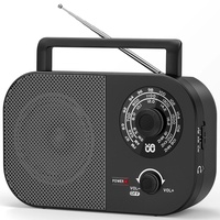 Tragbares Radio AM,FM,SW,UKW Kofferradio Netz und Batteriebetrieb, mit Bestem Empfang, Eingebautem Lautsprecher, Kopfhöreranschluss, fürZuhause/Outdoor/Camping/Notfall