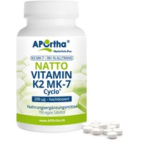 APOrtha® Natto Vitamin K2 MK-7 Cyclo® 200 μg - vegane Tabletten 190 St
