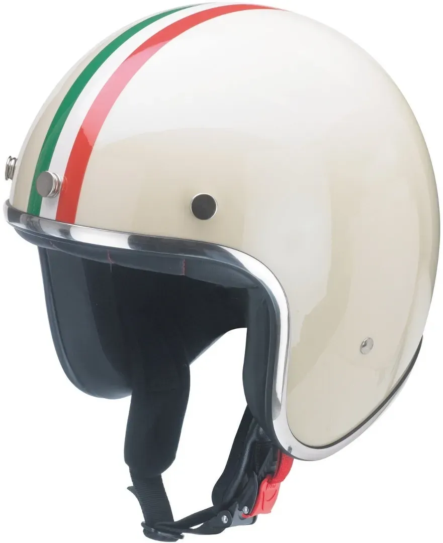 Redbike RB 762 Italia Jet helm, wit-pink-groen, XS Voorman