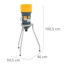 Wiesenfield Getreidemühle elektrisch + 300 kg/h 1300 W mit Untergestell