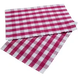 Homescapes Tischset, pink im 2er-Set 30/45 cm, 100% Baumwolle
