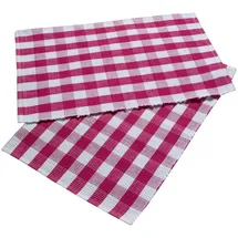 Homescapes Tischset, pink im 2er-Set 30/45 cm, 100% Baumwolle