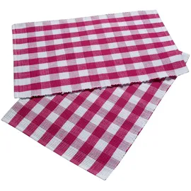 Homescapes Tischset, pink im 2er-Set 30/45 cm, 100% Baumwolle