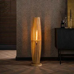 Stehlampe Stehleuchten aus Massivholz im Skandi Design