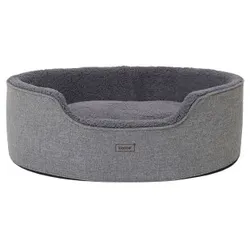 Lionto Hundebett mit Wendekissen grau M