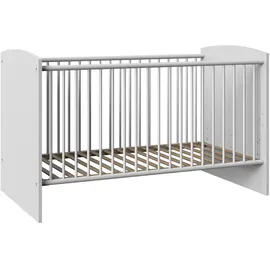 WIMEX Babybett WIMEX "York", weiß B:74cm H:77cm L:150cm, Holzwerkstoff, Babybetten, Babybett, 3-fach höhenverstellbar, mit Schlupfsprossen aus Massivholz
