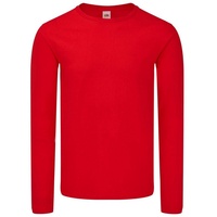 FRUIT OF THE LOOM Iconic 150 Classic Long Sleeve T-Shirt - rot,