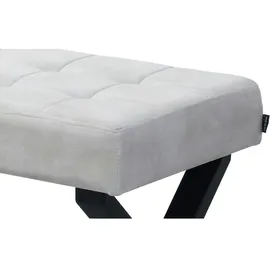 B&D home Sitzbank KAREN Gepolstert Grau 140 x 48 x 48 cm