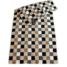 CAWÖ Lifestyle Karo 7047 Gästehandtuch 30 x 50 cm kiesel