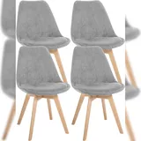CLP 4er Set Esszimmerstuhl Linares Cord