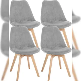 CLP 4er Set Esszimmerstuhl Linares Cord
