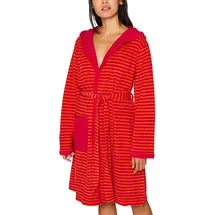 Esprit Bademantel Striped Hoody raspberry L