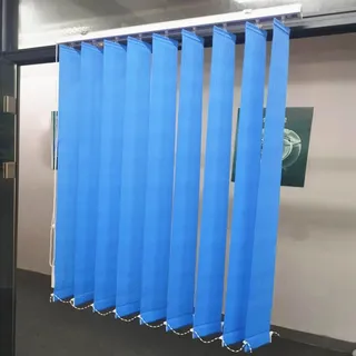 Lamellenvorhang Vertikaljalousie Vertikale Lamellenjalousien,Lichtdurchlässig Polyester Lamellen Rollo für Fenster,Sonnenschutz Sichtschutz Jalousien,Anpassbar Farbe,Breite×Höhe (150cm x 200cm)