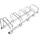 Relaxdays Fahrradständer Mehrfachständer 5 Fahrräder 130 cm Silber