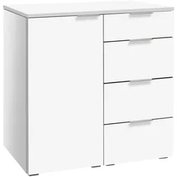 Hasena Accessoires Qunito Kommode Holzwerkstoff 90x50x85 cm - teilmontiert - Weiß