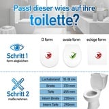 Jiubiaz WC-Sitz Toilettendeckel mit Absenkautomatik , Toilettensitz, Bruchsicher und kratzfest,maximale Belastung der Klobrille 175 kg, mit Schnell... - Dunkelblau