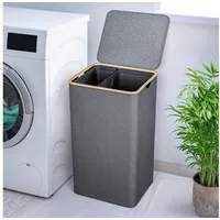 Björn&Schiller Wäschebox mit Deckel 100l grau,