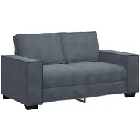 VidaXL 2-Sitzer-Sofa Dunkelgrau 120 cm Samt