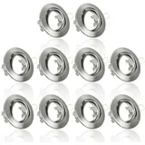 Maxkomfort Einbaustrahler 10er Pack rund grau