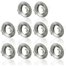 Maxkomfort Einbaustrahler 10er Pack rund grau
