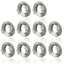 Maxkomfort Einbaustrahler 10er Pack rund grau