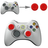 wortek Controller Aufsätze Thumb Grip Control Stick Set Kappe Silikon für Sony PS5, PS4, PS4 Pro, PS3, PS2, Xbox One, Xbox One Series X, Xbox 360, Nintendo Switch, Nintendo Wii U Rot