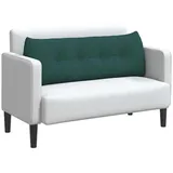 vidaXL Rücken Kissen Dunkelgrün 140 x 24 x 50 cm Stoff, Wohnzimmer, modernes Komfortkissen, ergonomische Rückenstütze, weiches Textildekor, gemütlicher Sitz