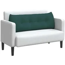 vidaXL Rücken Kissen Dunkelgrün 140 x 24 x 50 cm Stoff, Wohnzimmer, modernes Komfortkissen, ergonomische Rückenstütze, weiches Textildekor, gemütlicher Sitz
