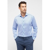 Eterna MODERN FIT Performance Shirt in blau bedruckt, blau, 42